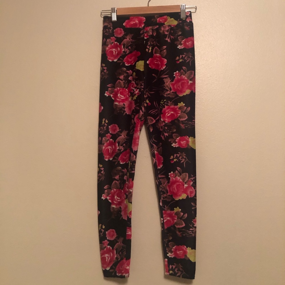 Floral Corduroy Leggings